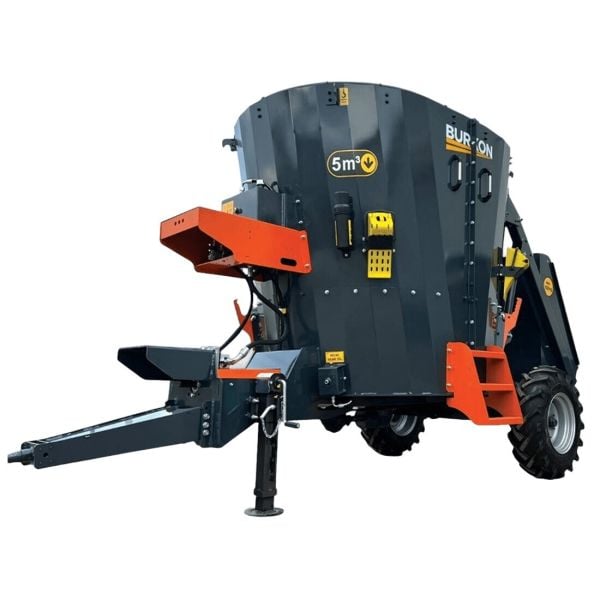Burkon 5m³ 380V ve Traktör Şaftlı Çekilir Yem Karma Makinesi