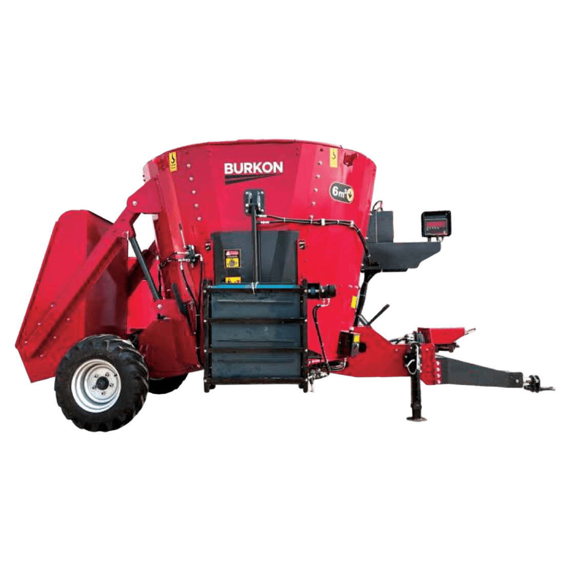 Burkon 6m³ 380V ve Traktör Şaftlı Çekilir Yem Karma Makinesi