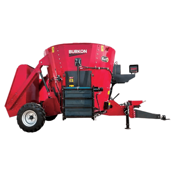 Burkon 6m³ 380V ve Traktör Şaftlı Çekilir Yem Karma Makinesi