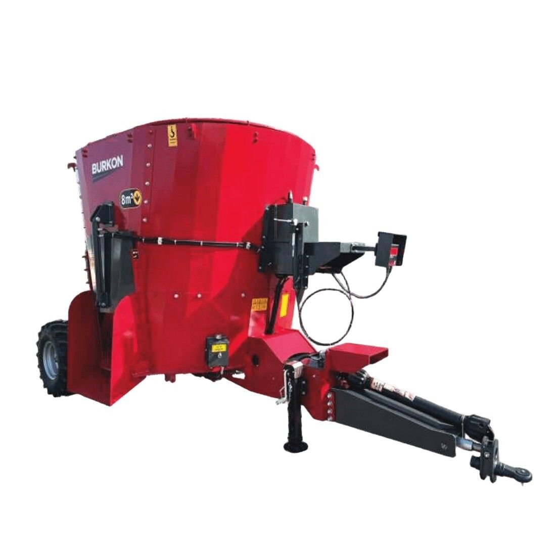 Burkon 8m³ 380V ve Traktör Şaftlı Çekilir Yem Karma Makinesi