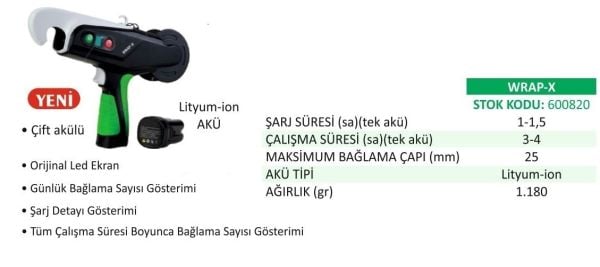 Active 600820 - WRAP-X Dal Bağlama Makinesi