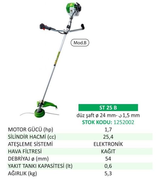 Active 1252002 ST 25 B Motorlu Yan Tip Tırpan