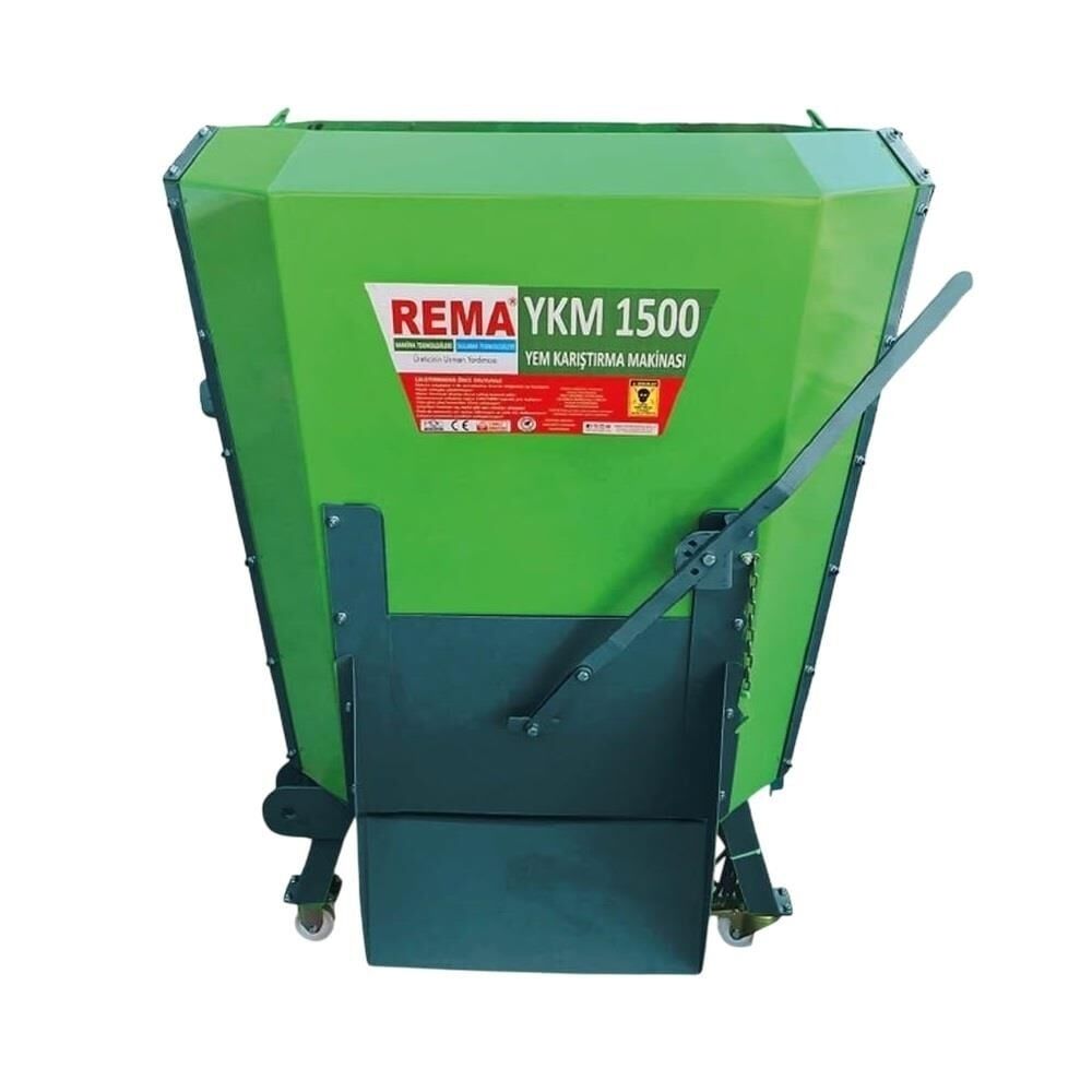 Rema YKM1500 1.5m³ 220V ve Traktör Şaftlı Asılır Yem Karma Makinesi