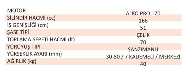 AL-KO 127.719 5254 VSED-A BENZİN MOTORLU ÇİM BİÇME MAKİNESİ