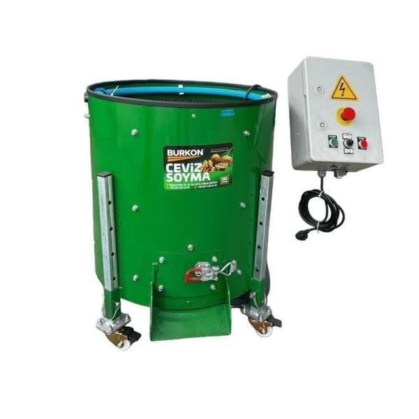 Burkon 190 lt 75 kg Rendeli Devir Ayarlı Ceviz Soyma Makinesi