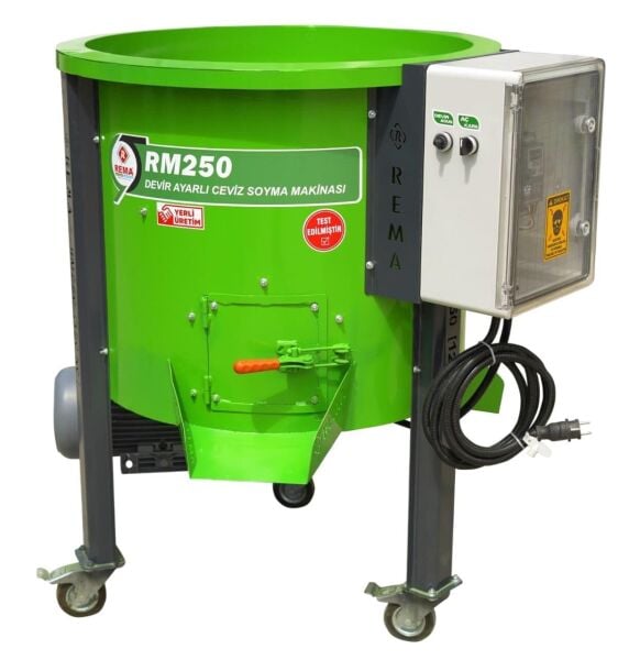 Rema RM250 Devir Ayarlı Ceviz Soyma Makinesi 120Kg/250L 220V