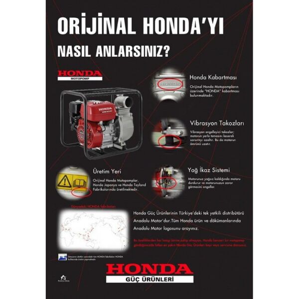 Honda WT30X Benzinli Pis Su Motoru 3''
