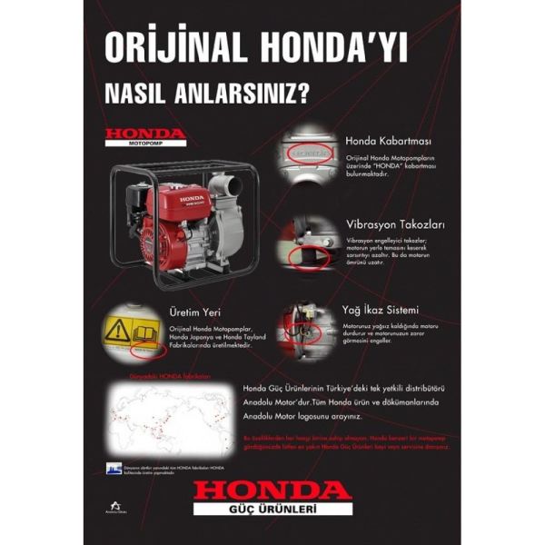 Honda WX10T Benzinli Su Motoru 1''
