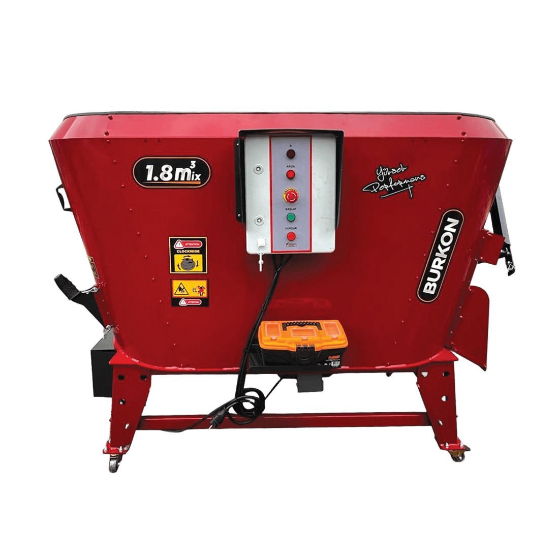 Burkon 1,8m³ Yem Karma Makinesi 220V