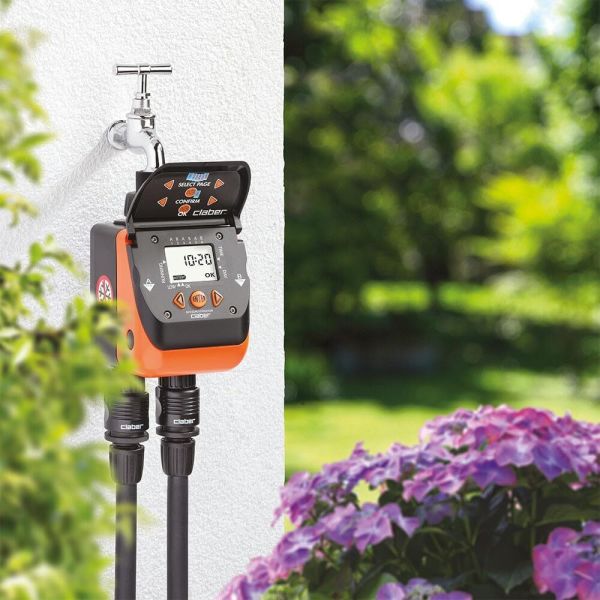 Claber 8410 Aquadue Duplo Evolution İki Çıkışlı Zamanlayıcı