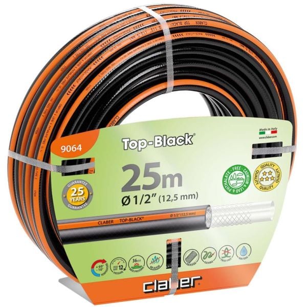 Claber 9064 Top Black Hortum 1/2'' 25 Metre