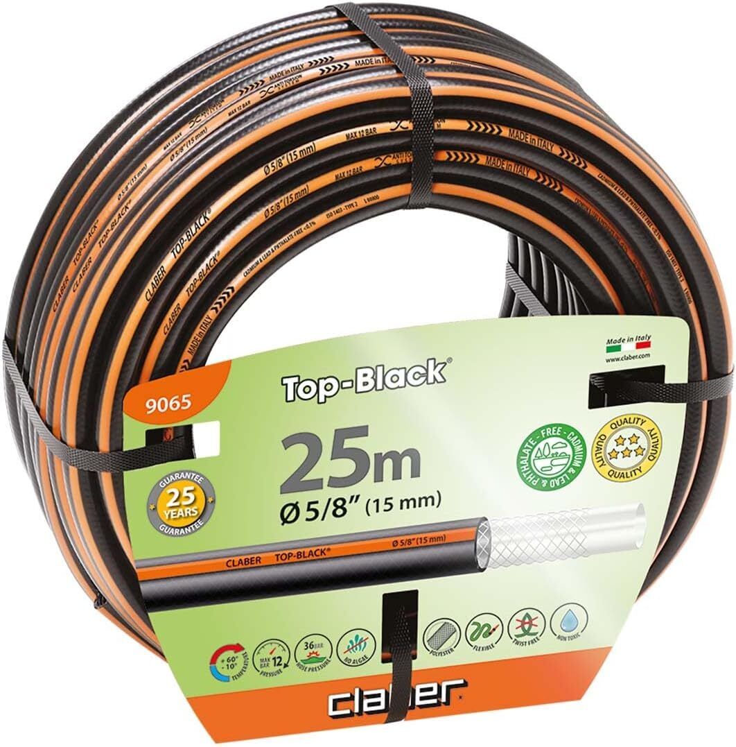Claber 9065 Top Black Sulama Hortumu 5/8” 25 Metre