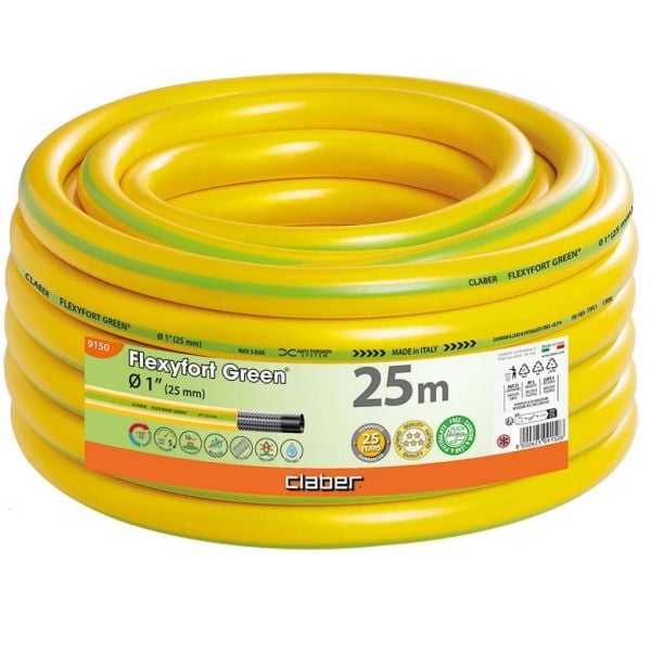 Claber 9150 Flexfort Green Hortum 1'' 25 Metre