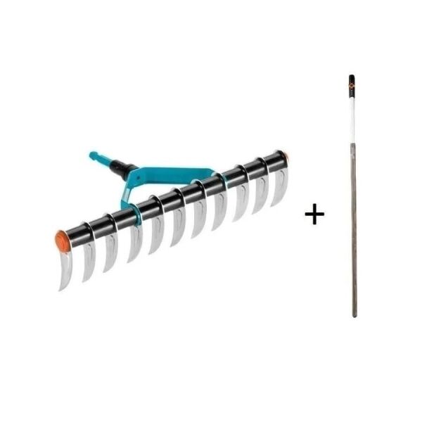 Gardena 3391 Çim Havalandırma Tırmığı + 3728 Combisystem Sap 180 cm