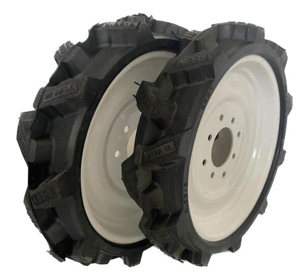 Çapa Makinesi Akslı Dolgu Teker Takımı 4.00-8