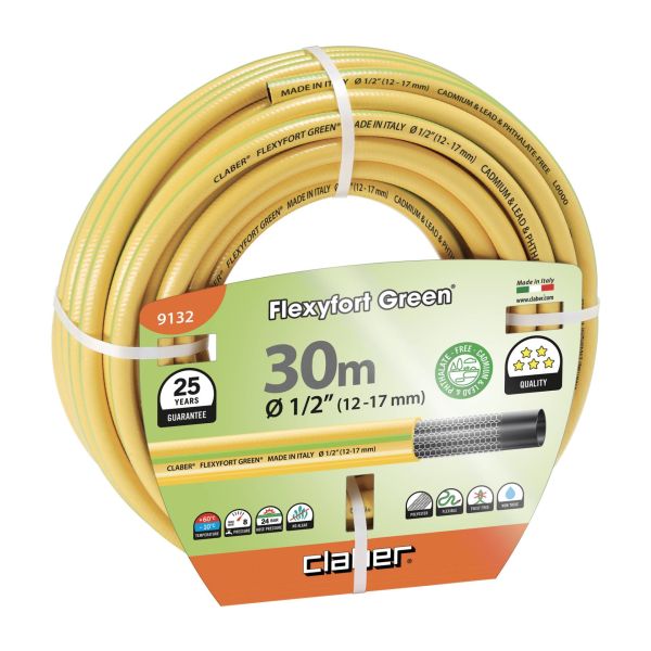 Claber 9132 Hortum Flexyfort Green 30 metre (1/2'' çap)