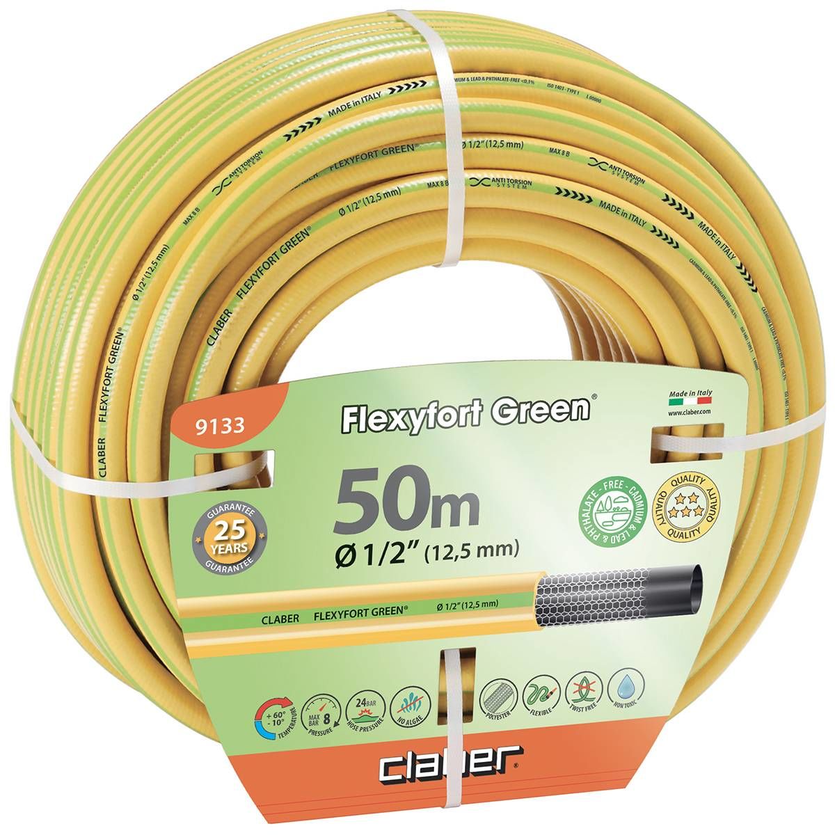 Claber 9133 Hortum Flexyfort Green 50 metre
