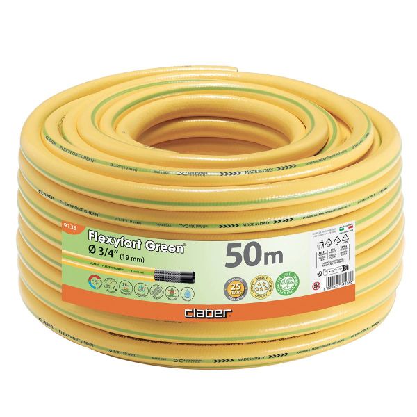 Claber 9138 Hortum Flexyfort Green 50 metre (3/4'' çap)