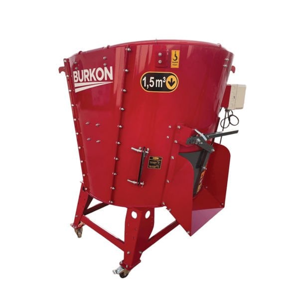 Burkon 1.5m³ 380V Yem Karma Makinesi